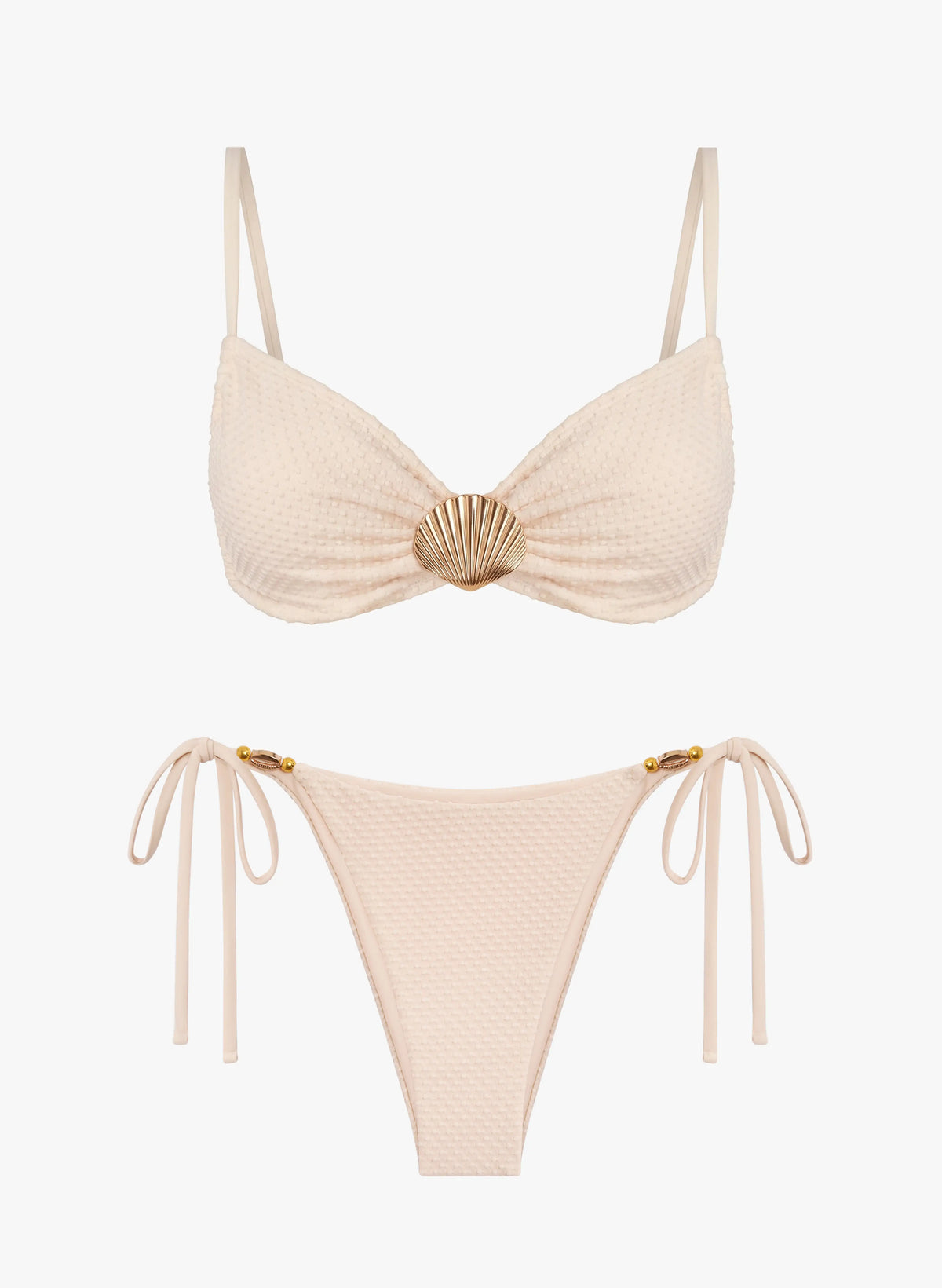 Lira Shell Bubble Textured 3 Piece Swimsuit