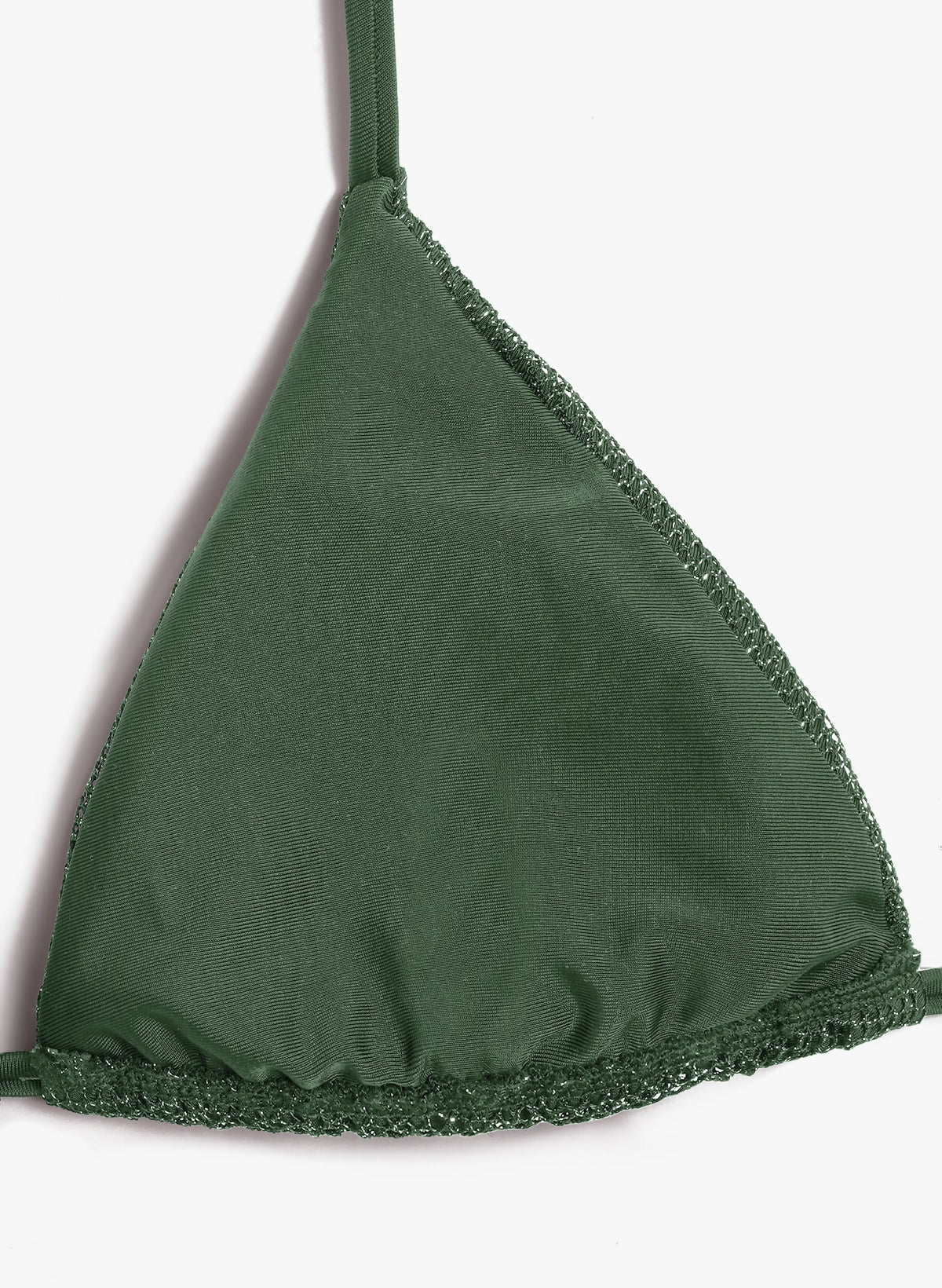 Amalfi Crinkle Triangle Tie Bikini Set - Sage Emerald