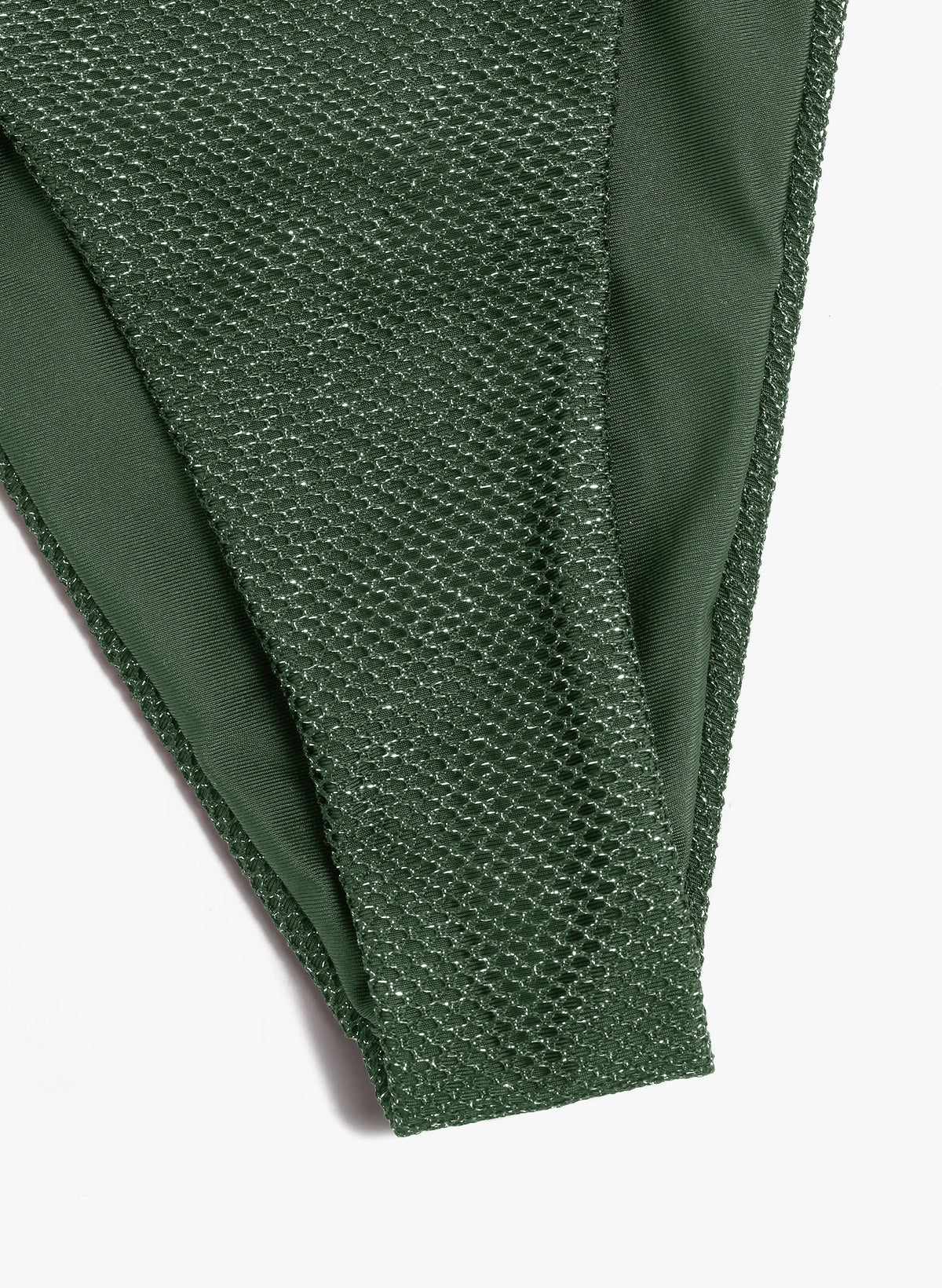 Amalfi Crinkle Triangle Tie Bikini Set - Sage Emerald