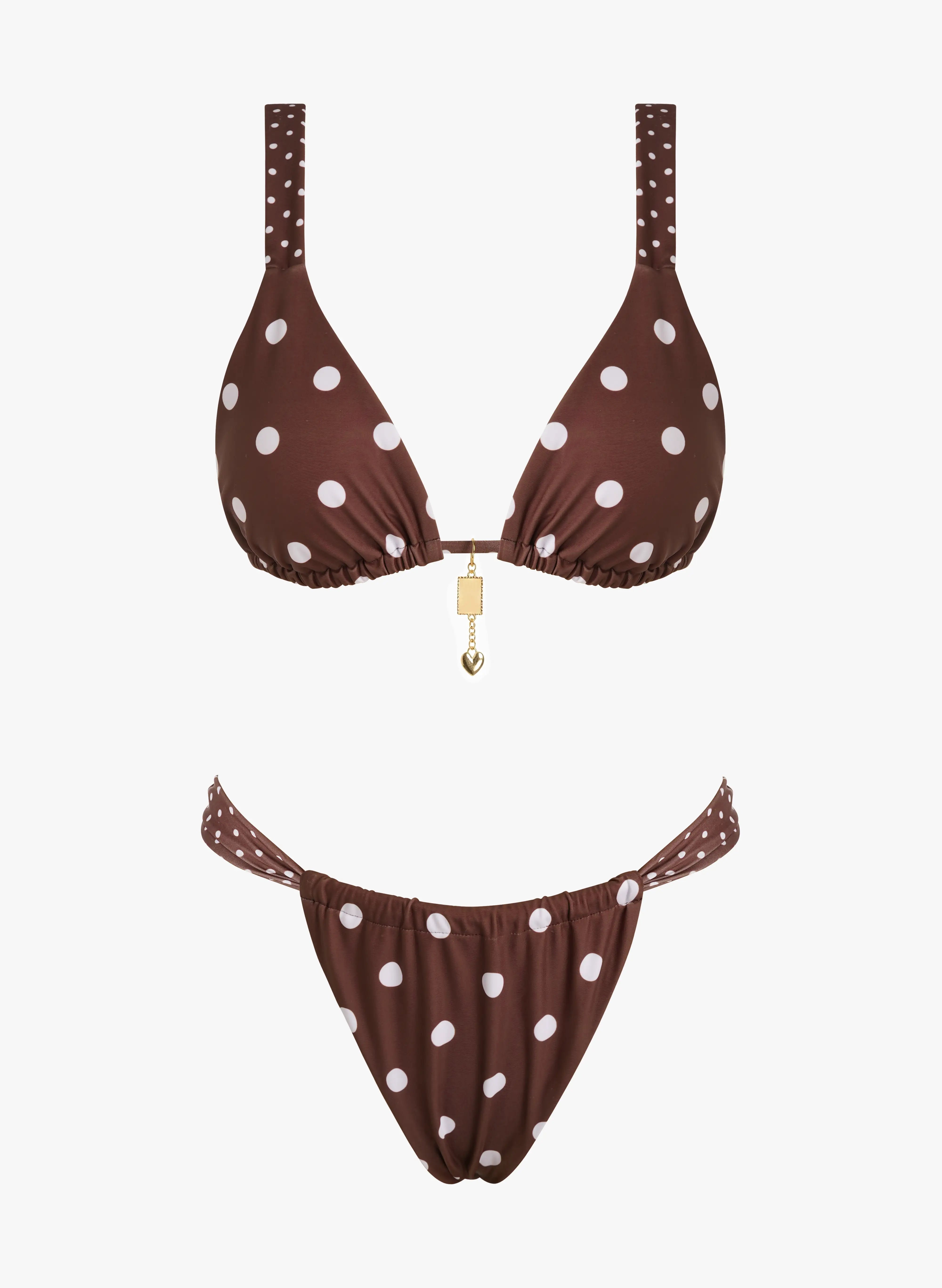 Polka Dot High Cut Bikini-Influencer select