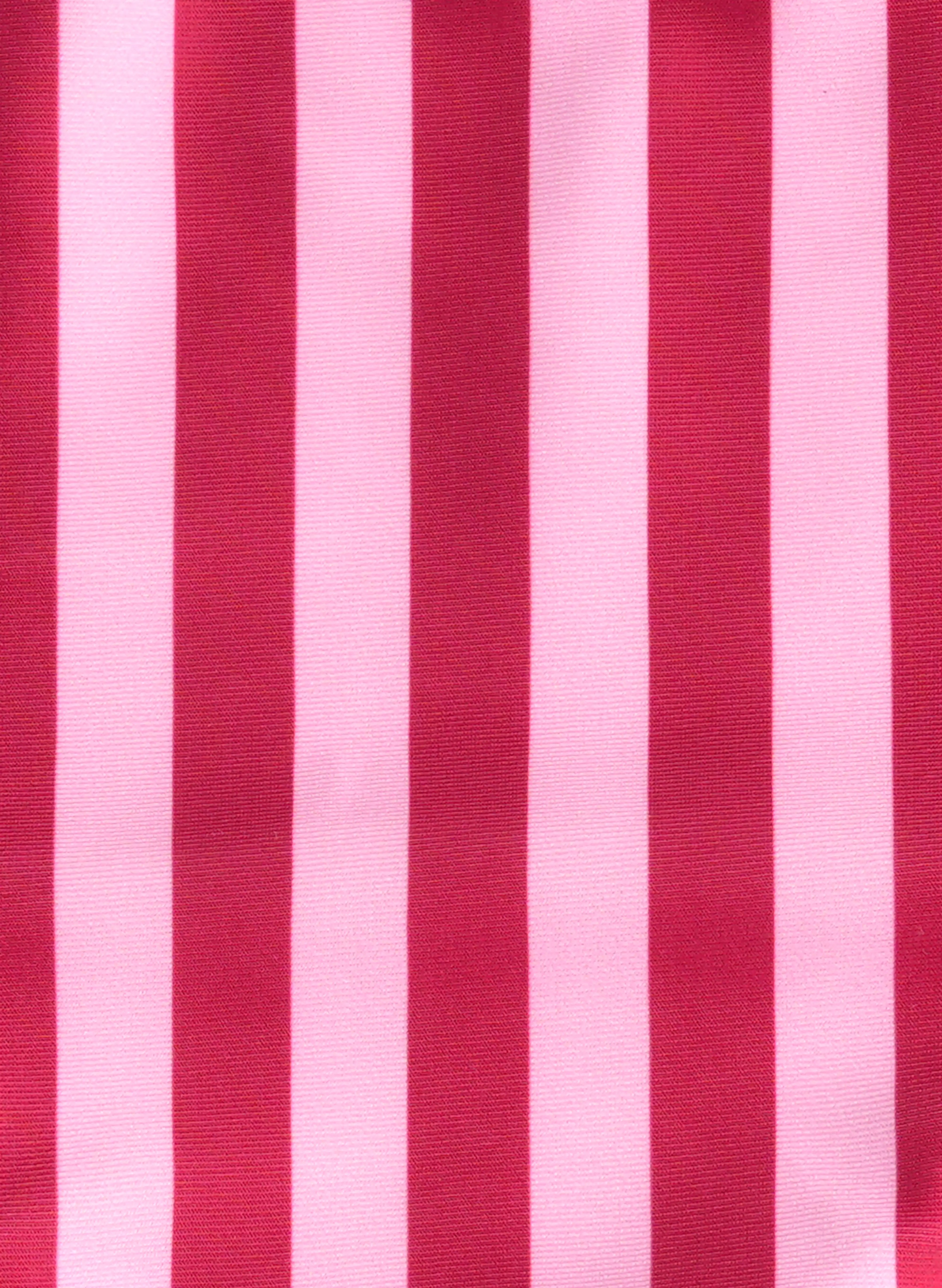 Capri Striped Halter High‑Waist Bikini Set - Pink