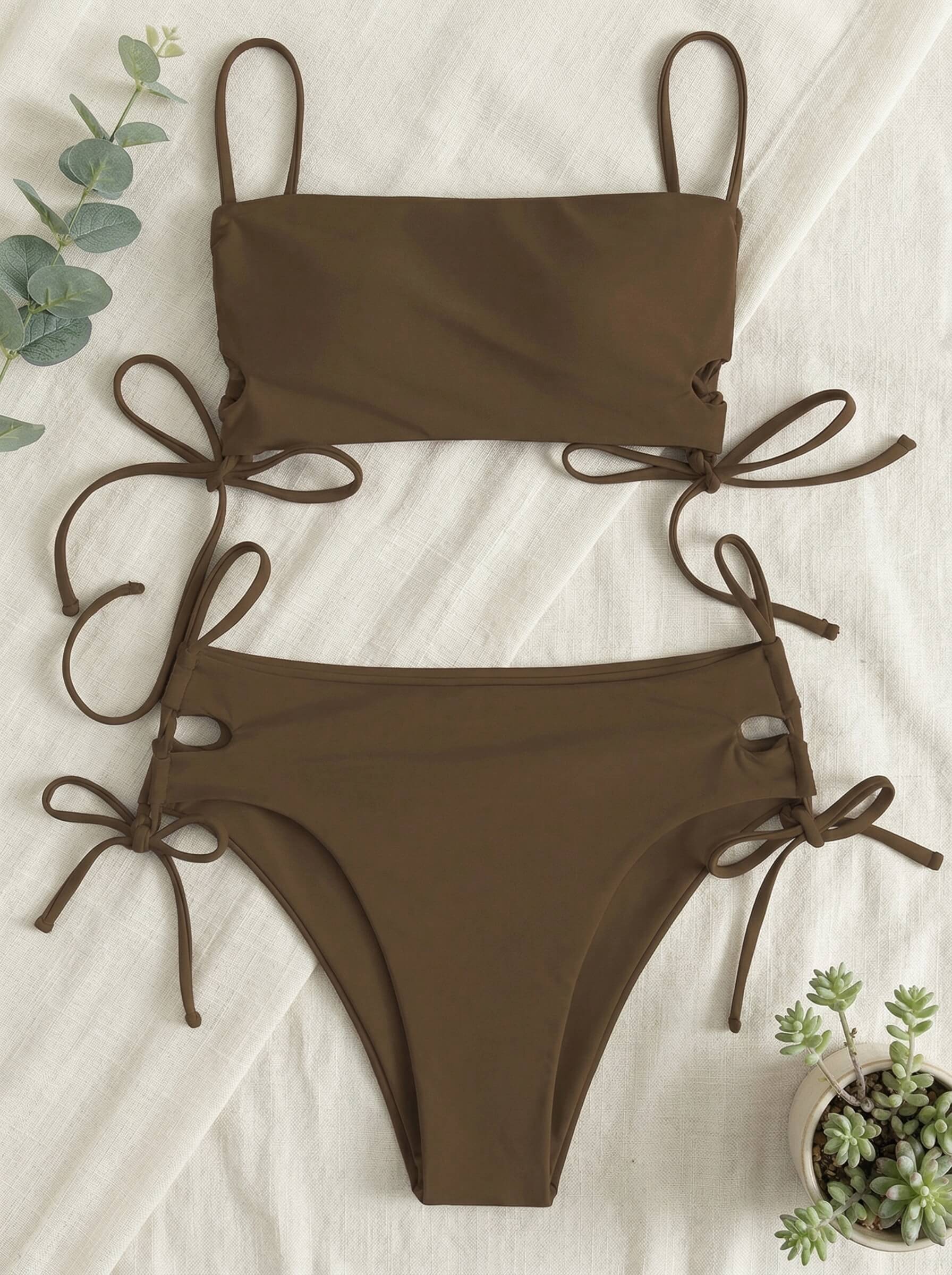 Drawstring Side Bikini Set | Beacheers