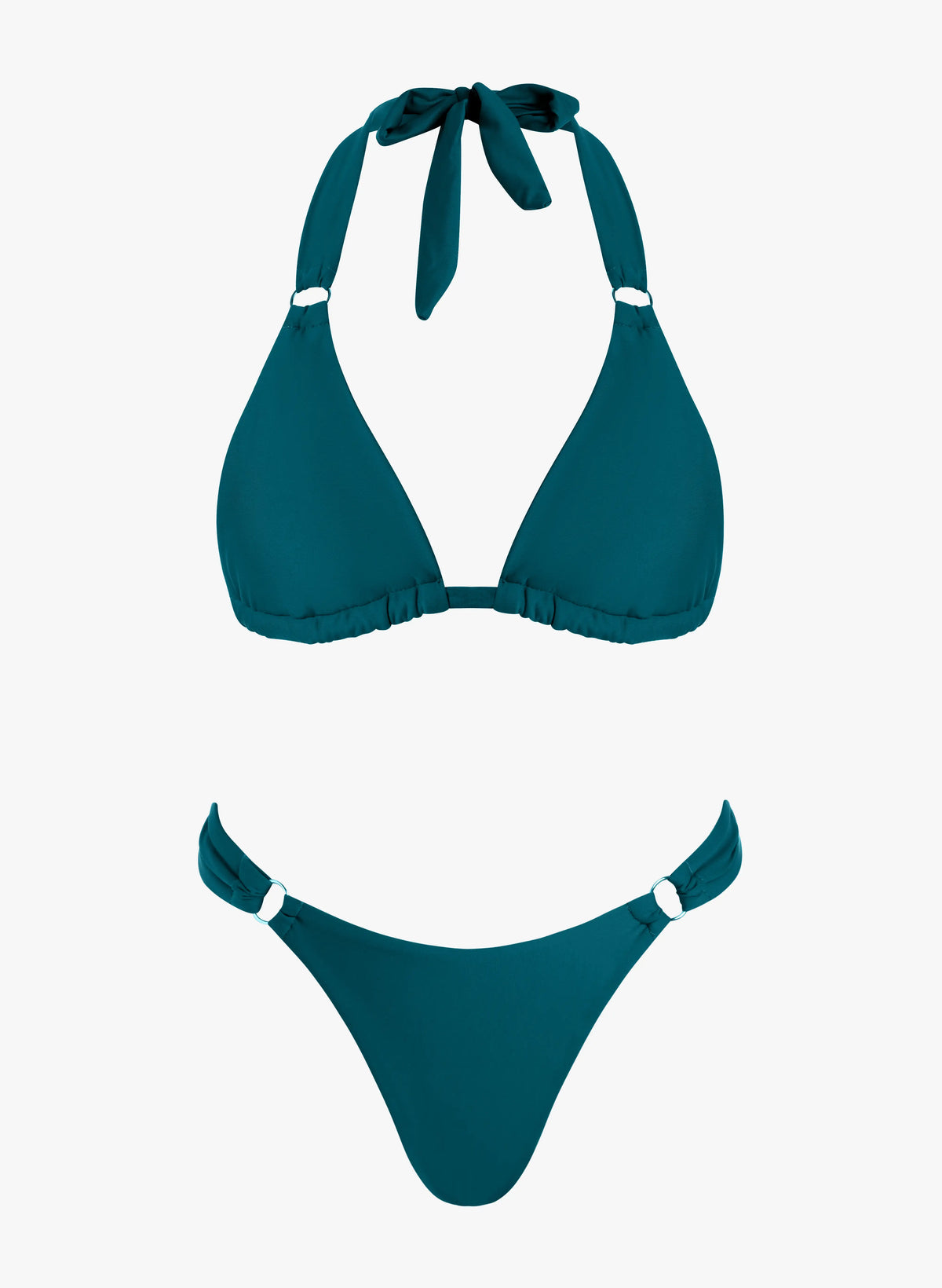 Halter Neck Triangle Two Piece Bikini Set | Beacheers