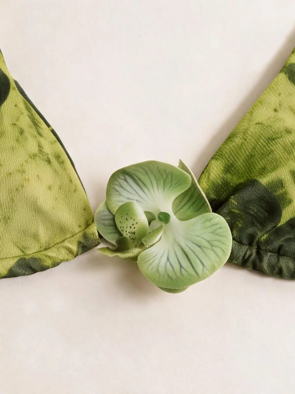 Ibiza Green Floral 3 Piece Bikinis Set