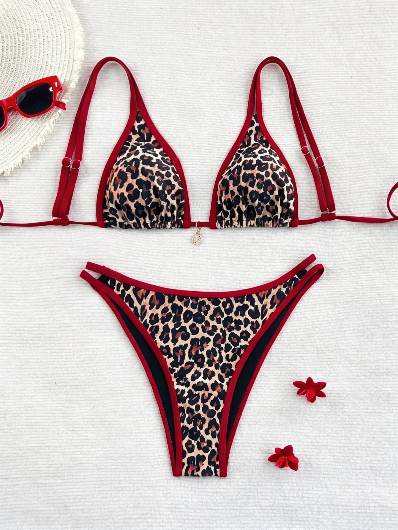 leopard-print-red-halter-top-with-spaghetti-straps-2-pieces-bikini-set– Beacheers