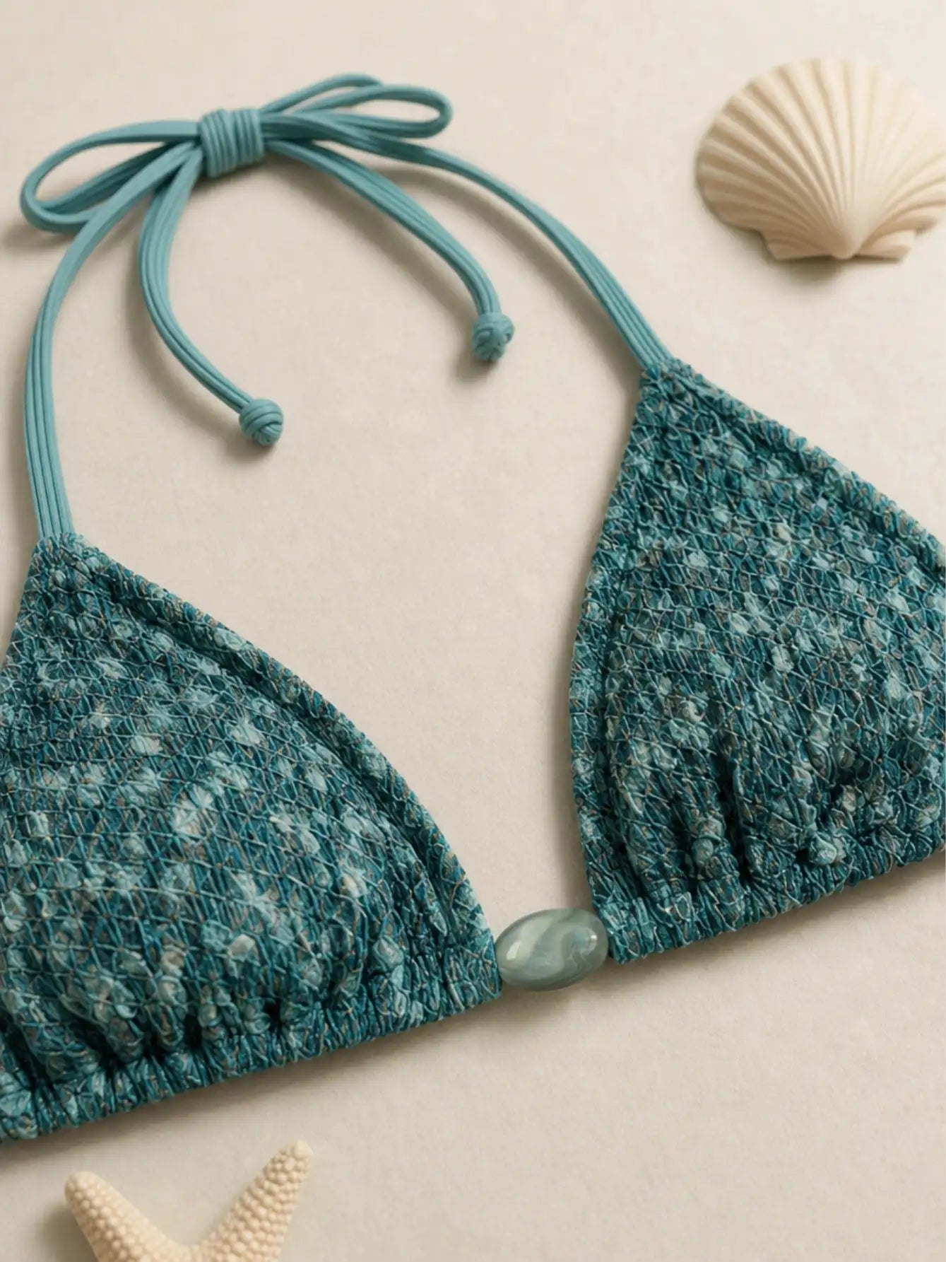 Mallorca Hibiscus Ring Bandeau Bikini Set - Dusty Blush Pink