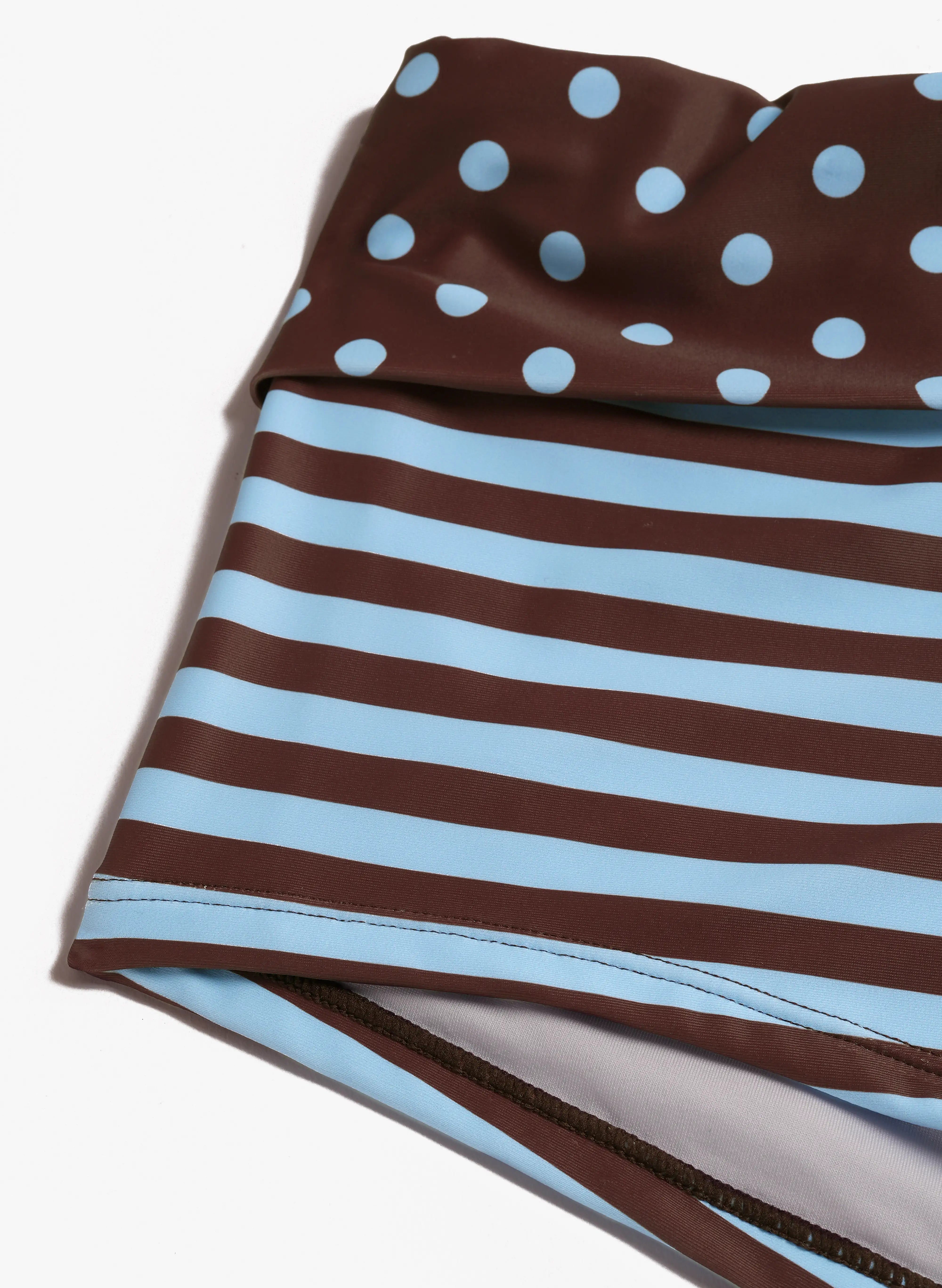 Marnie Detachable Strap Two-Wear Tankini Set - Cocoa Blue