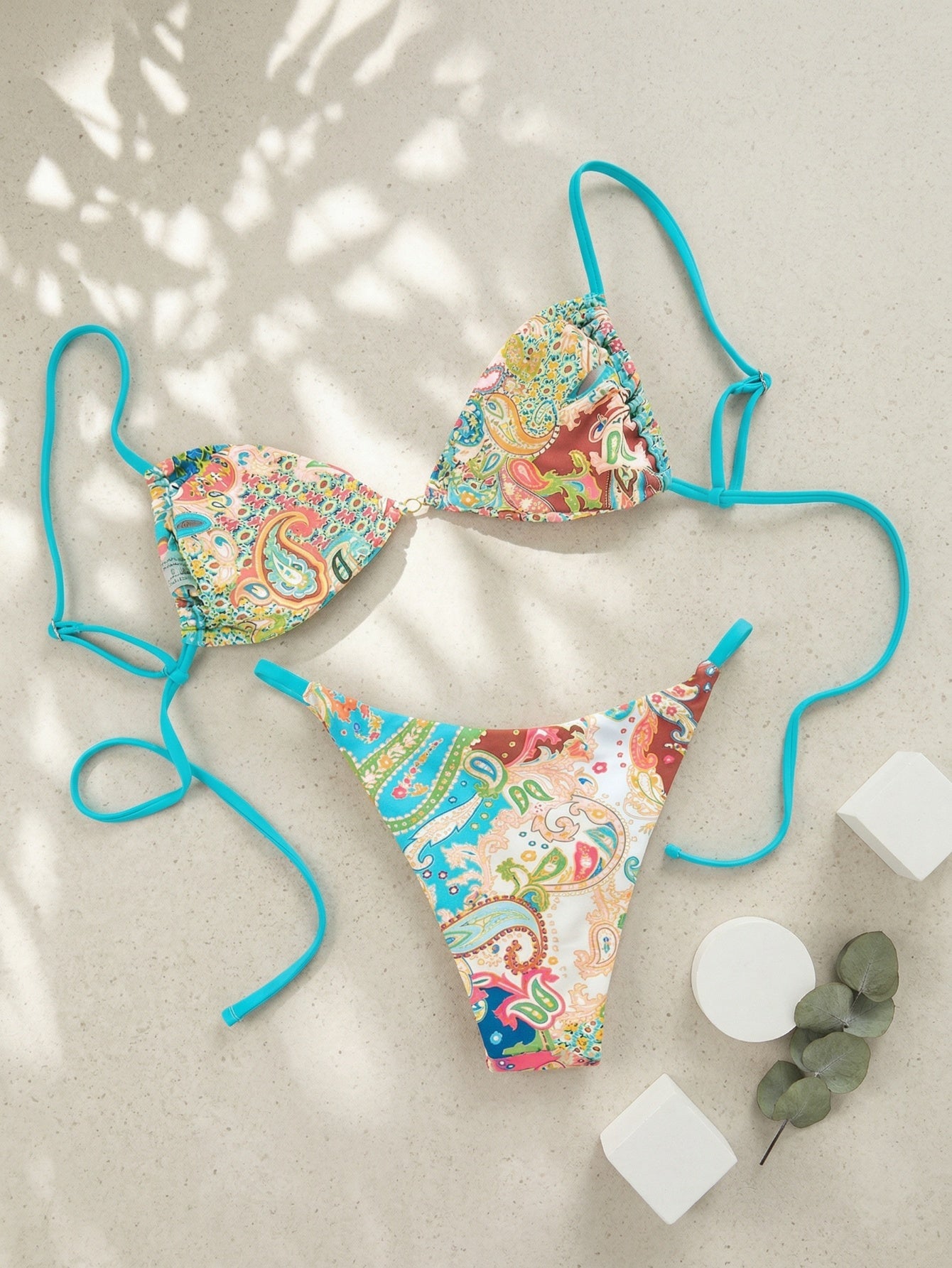 Paisley Print Bikini |Beacheers