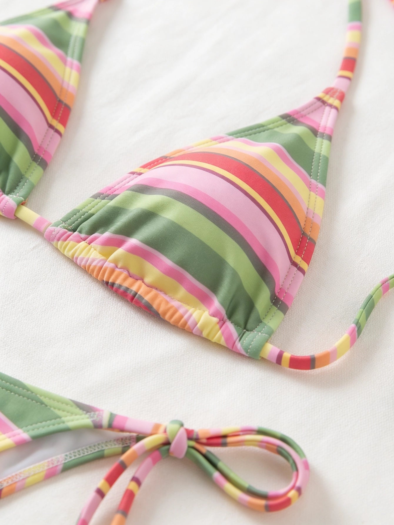 pink-green-striped-triangle-bikini-set– Beacheers