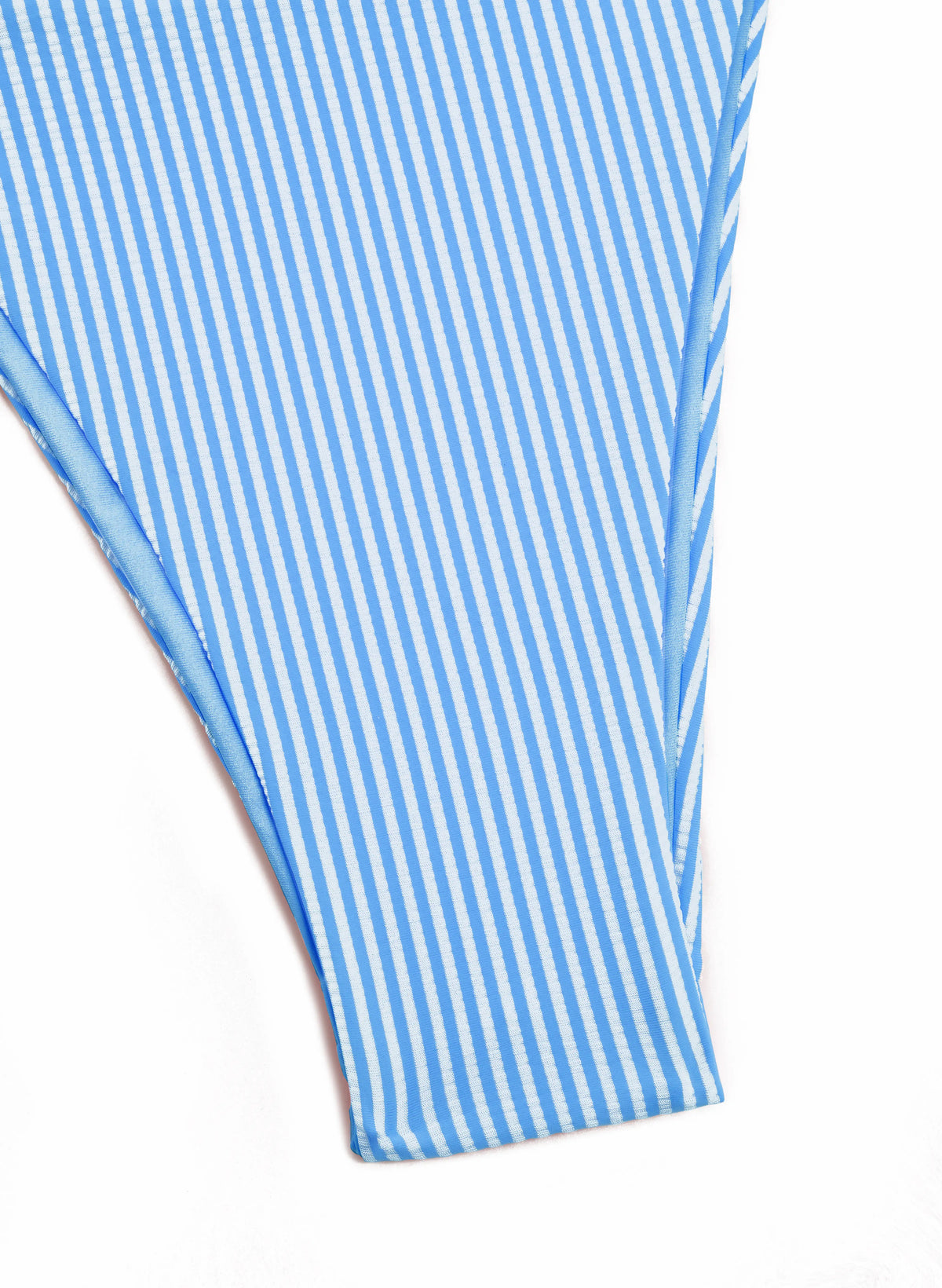 Zara Crinkle Stripe Halter Side Tie Bikini Set