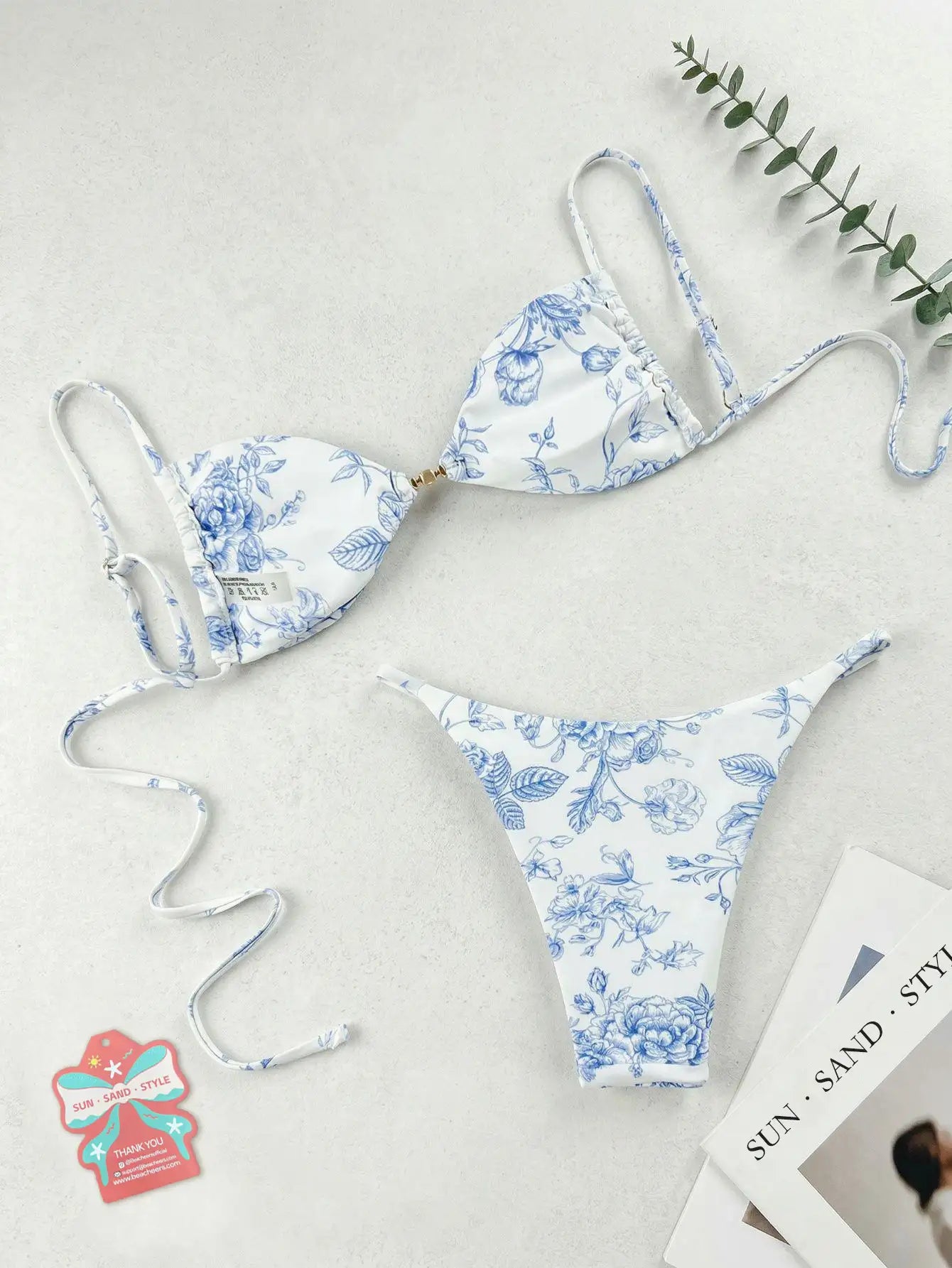 Floral Print 2 Piece Bikini Set