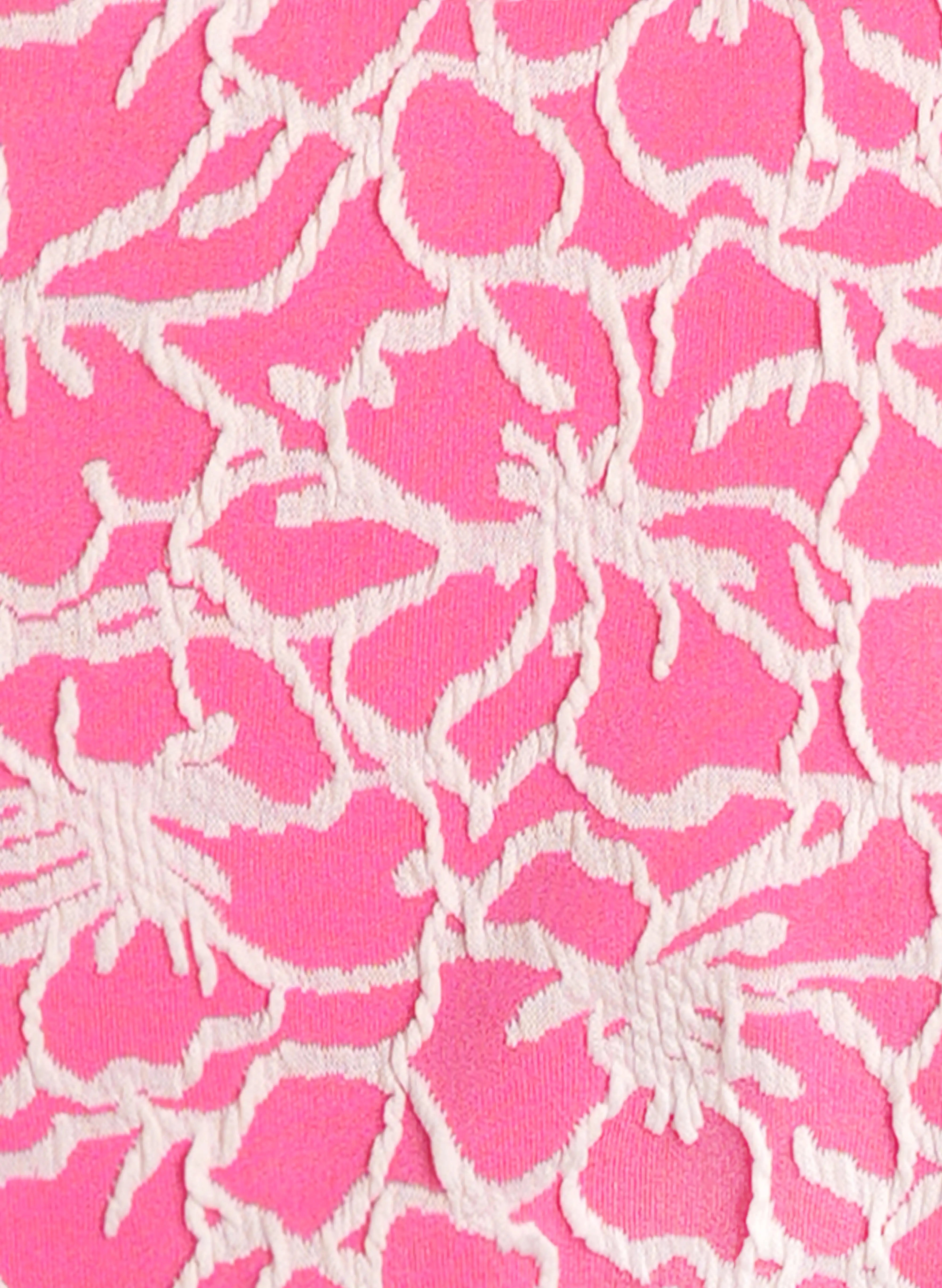 Amalfi Hibiscus Halter Tie Bikini Set‑Pink