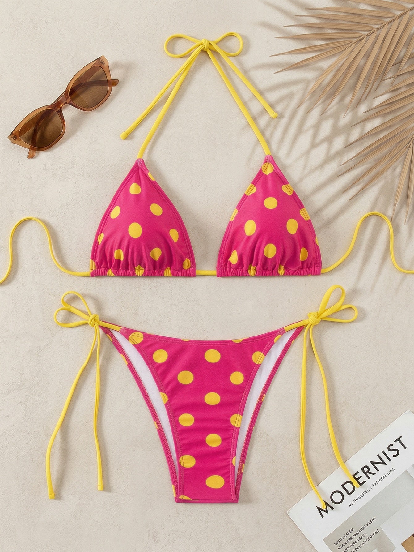 Polka Dot Bikini-White