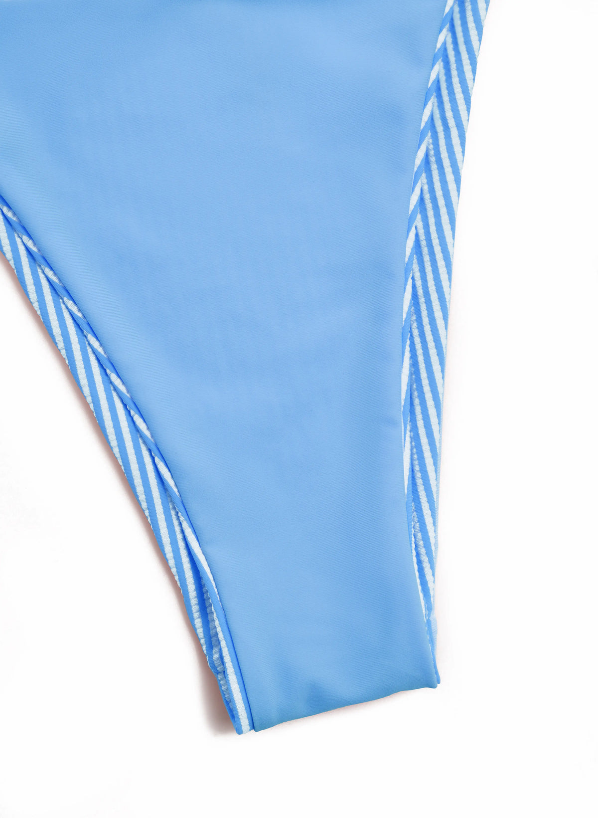 Zara Crinkle Stripe Halter Side Tie Bikini Set