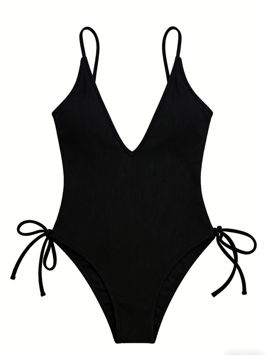Deep V One Piece Swimsuit
