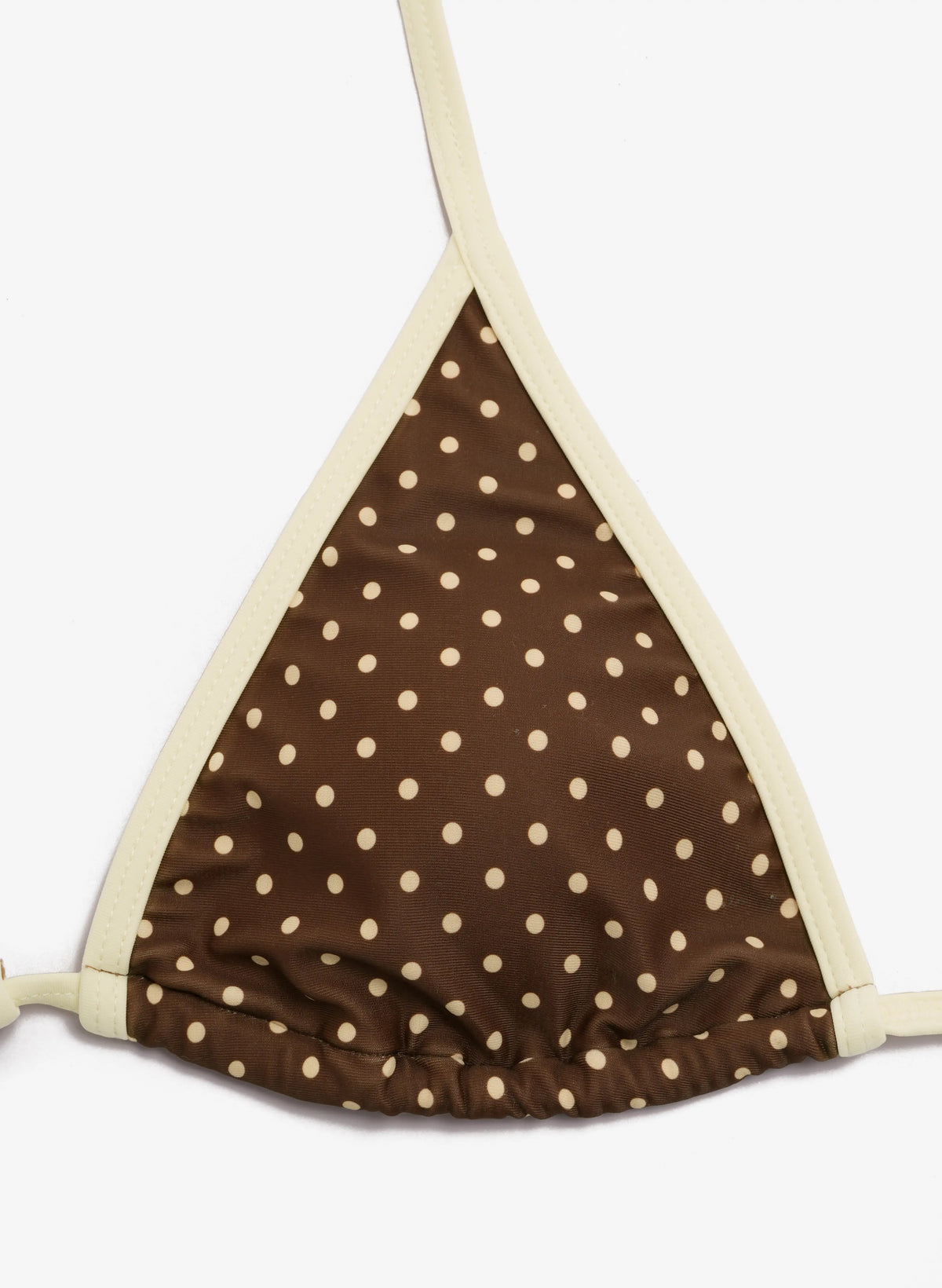 Malibu Polka Dot Triangle Bikini Skirt Set - Black