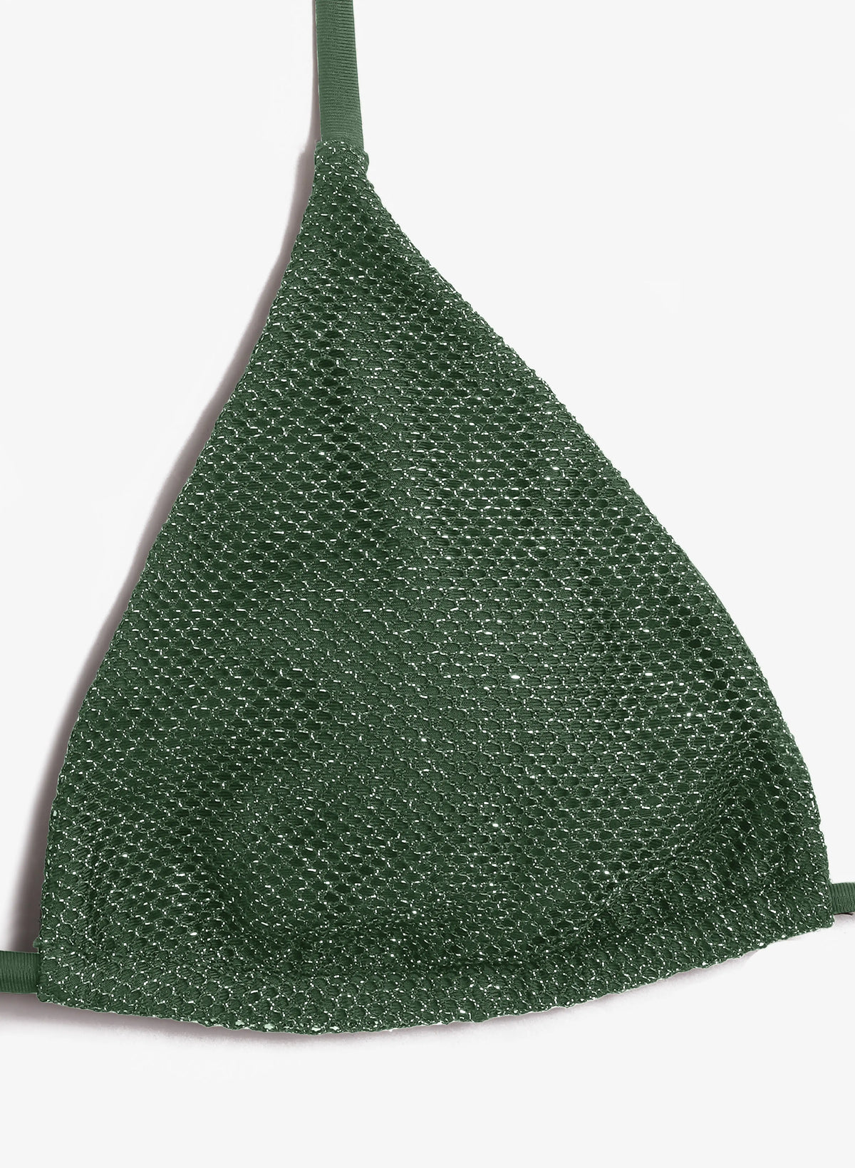 Amalfi Crinkle Triangle Tie Bikini Set - Sage Emerald