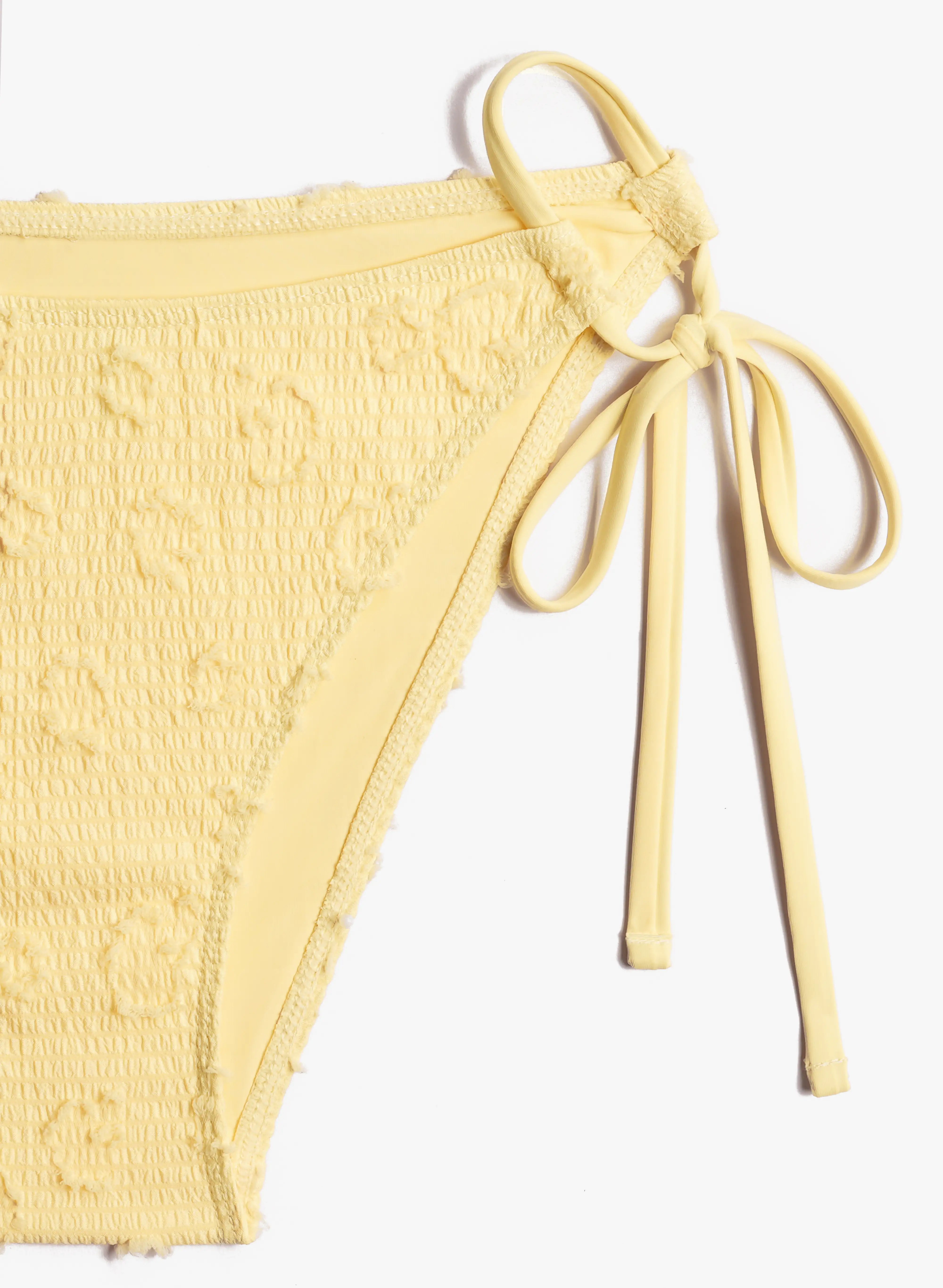 Amalfi Textured Halter Tankini Set - Butter Yellow