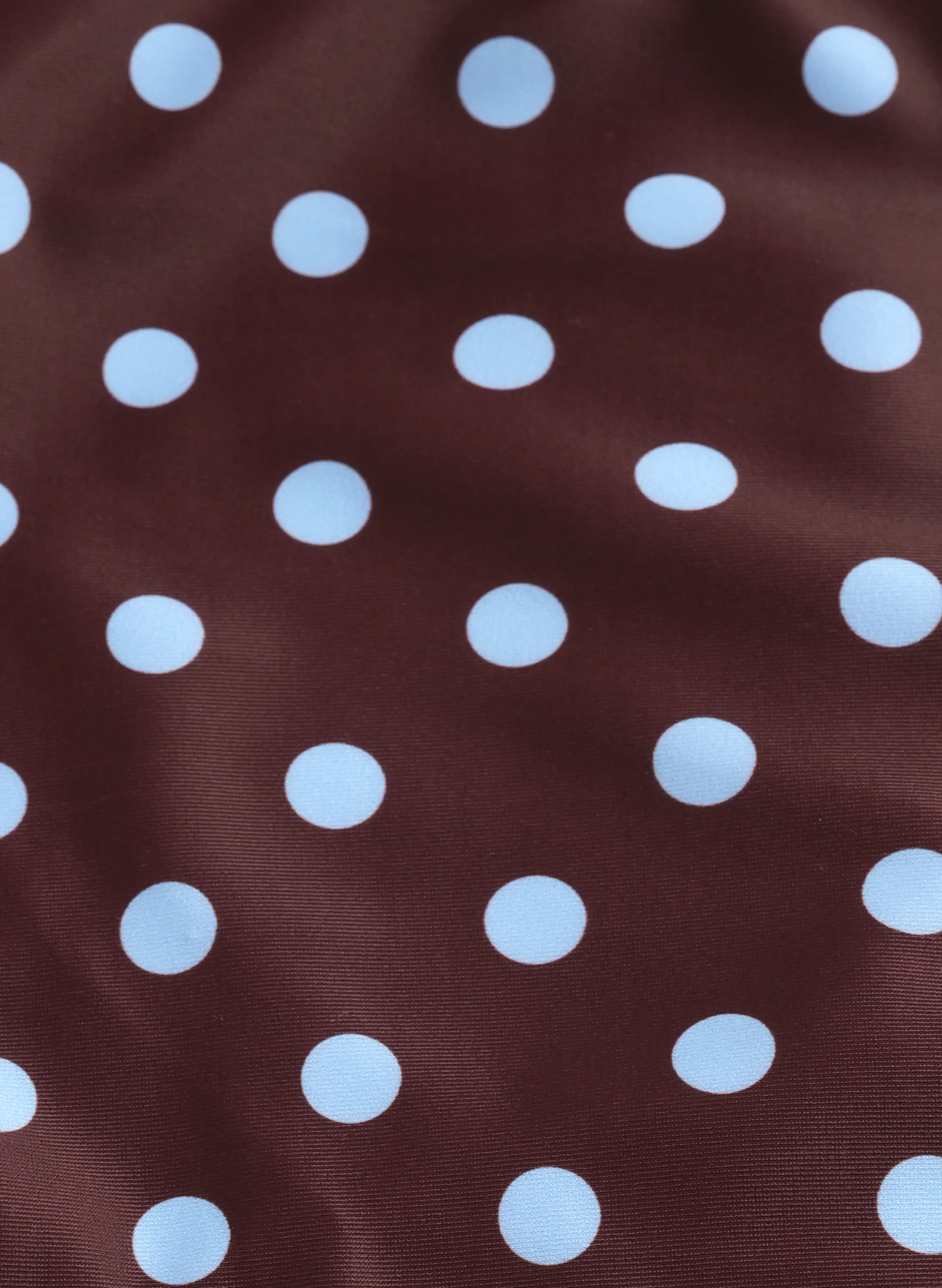 Bali Polka Dot Halter Bikini Short Set - Chocolate Sky Blue