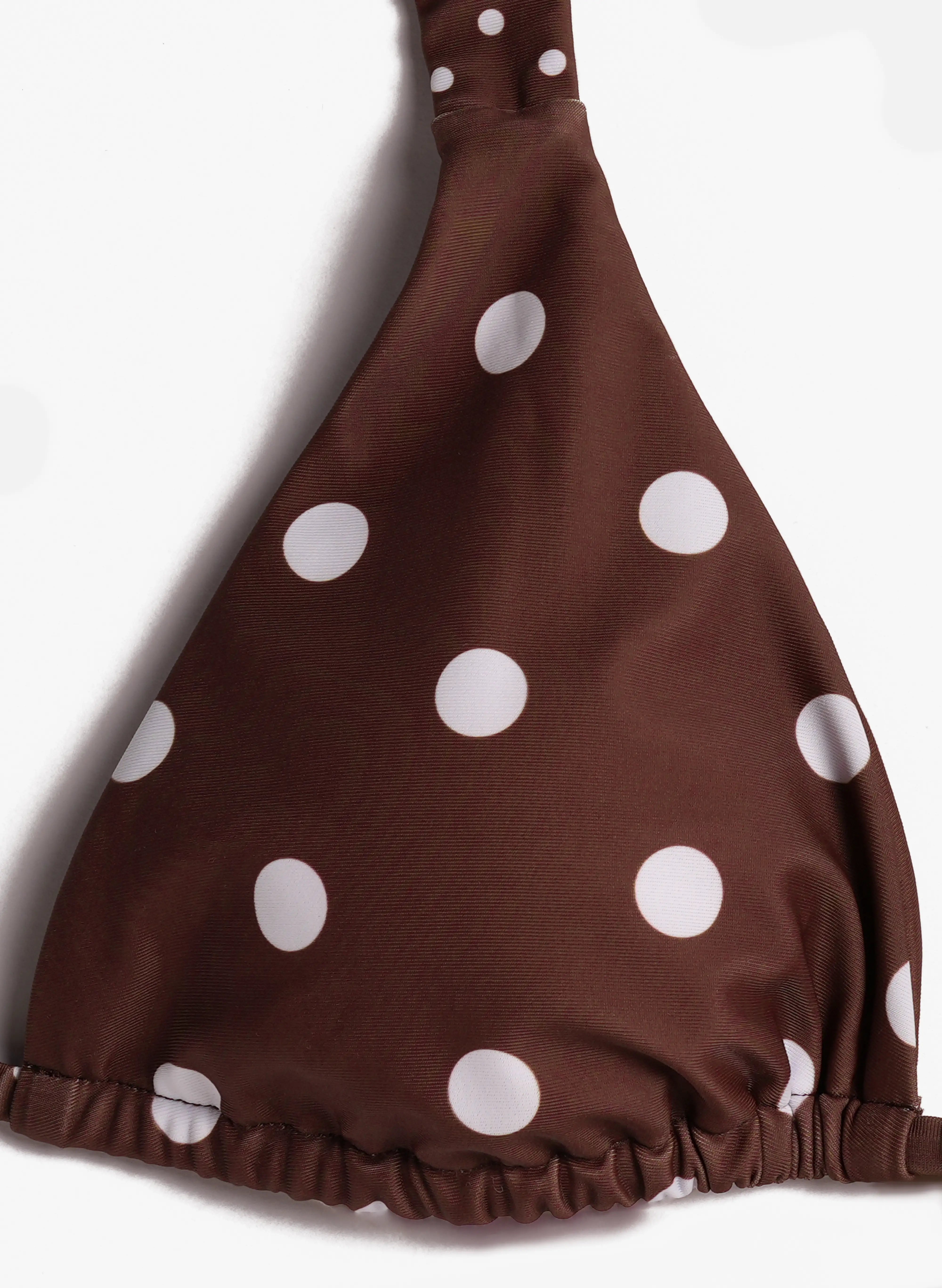 Polka Dot High Cut Bikini-Influencer select