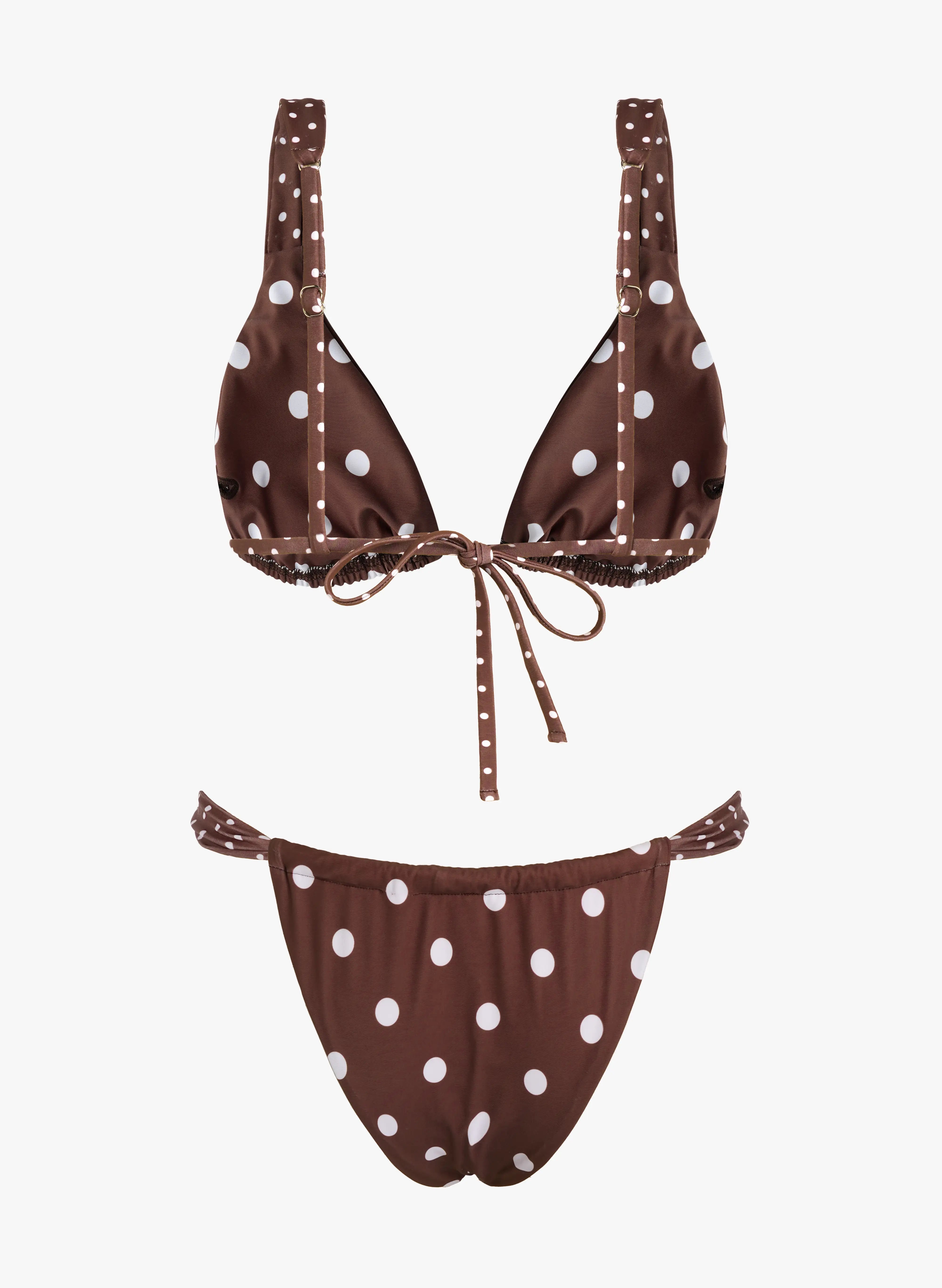 Polka Dot High Cut Bikini-Influencer select