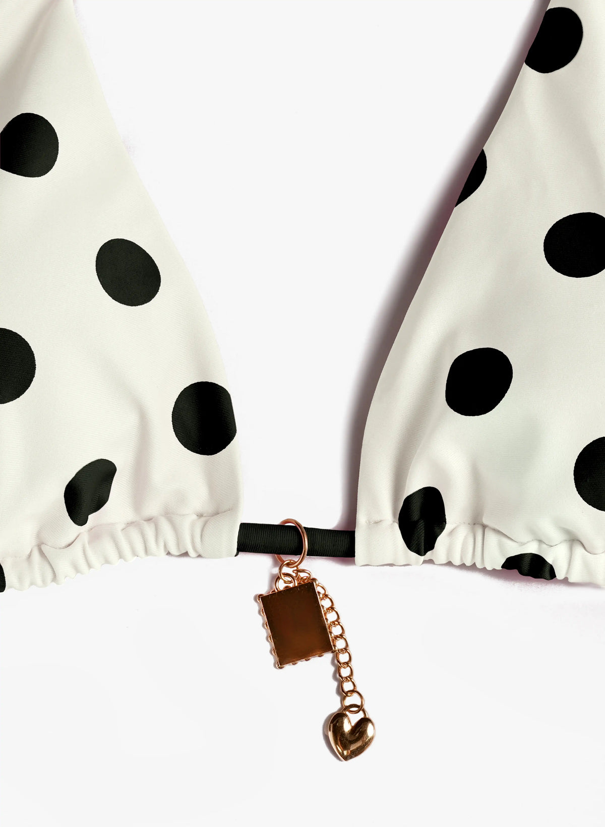 Black & White Polka Dot High Cut Bikini | Beacheers