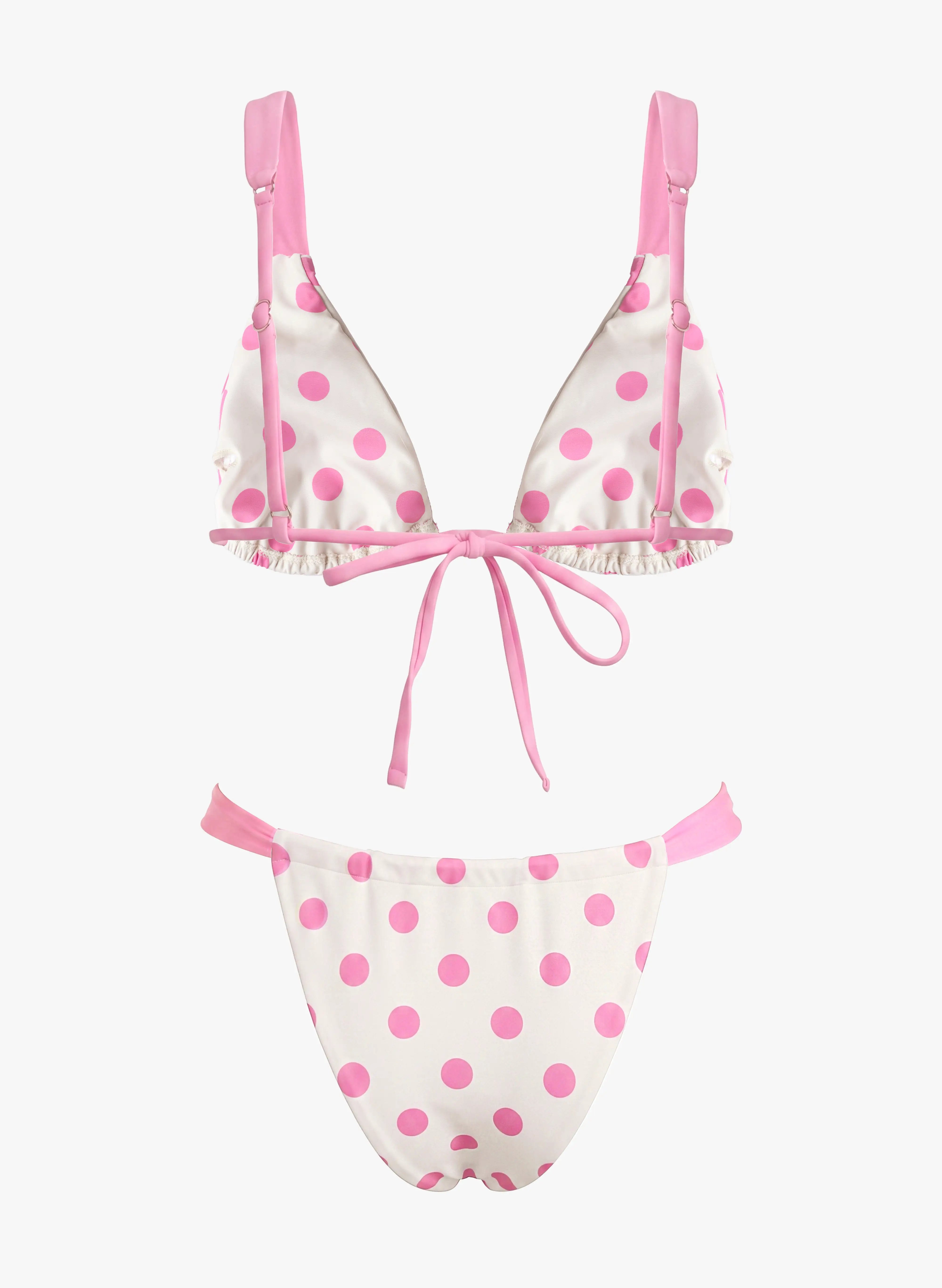 Polka Dot High Cut Bikini-Influencer select