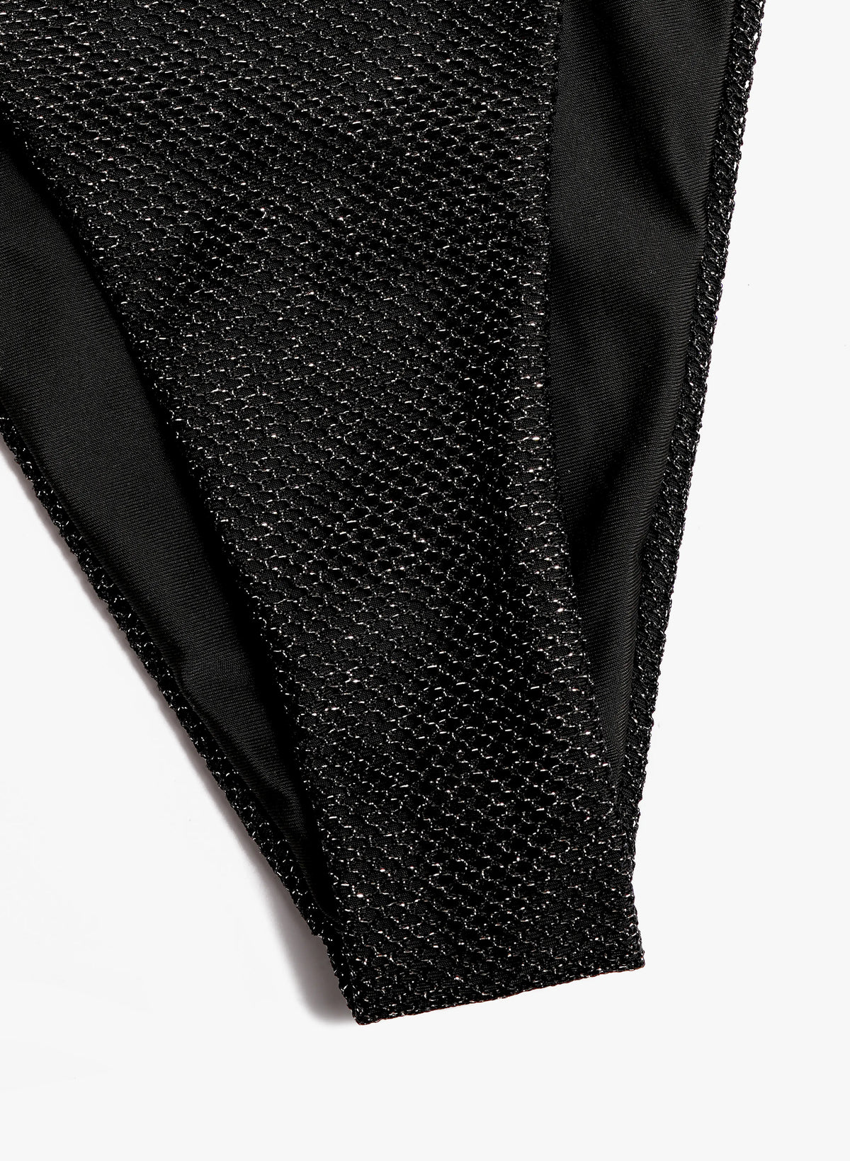 Capri Sparkle Beaded Triangle Bikini Set - Black