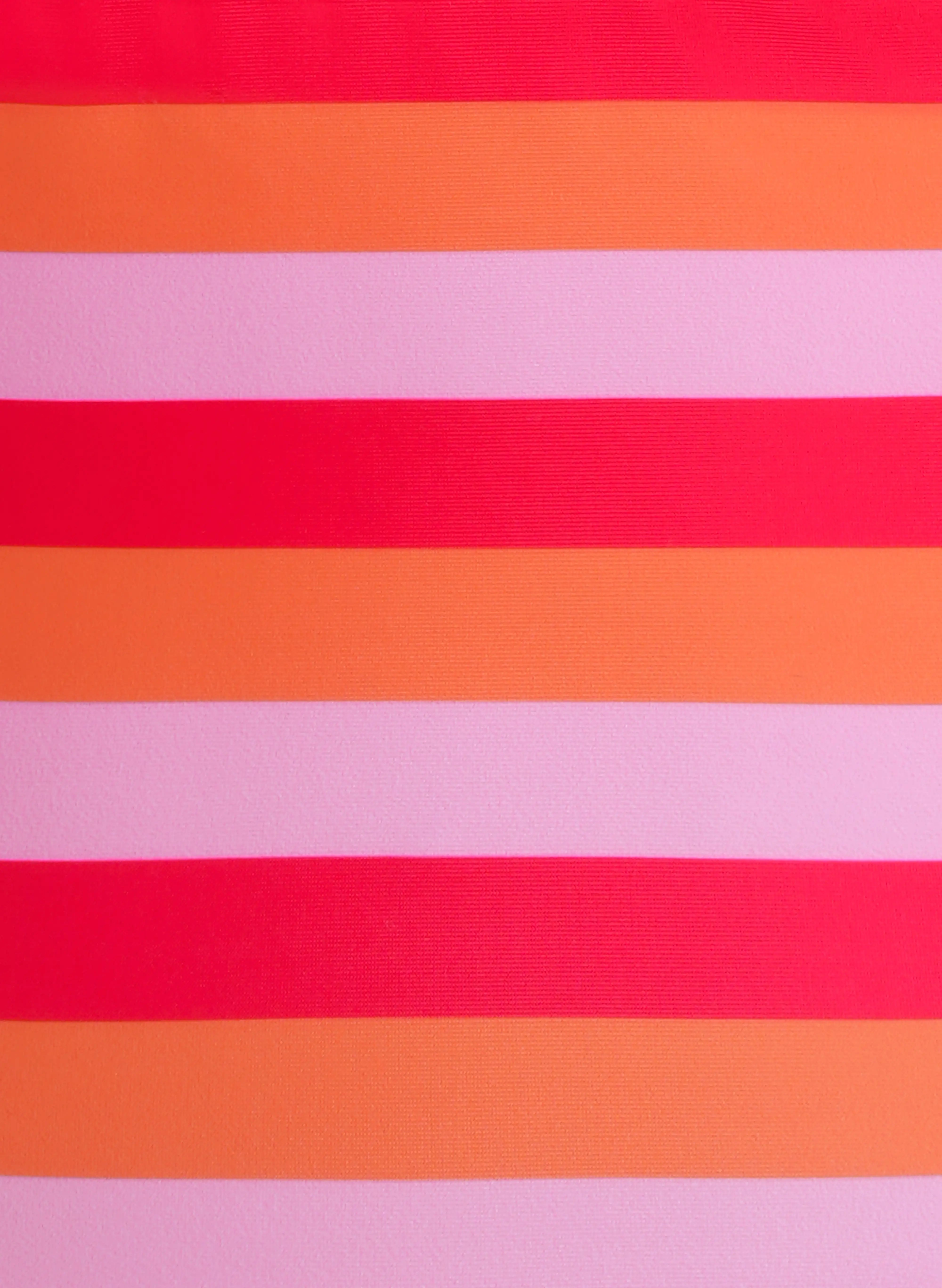 Capri Striped Halter Tankini Set - Sunset Stripe