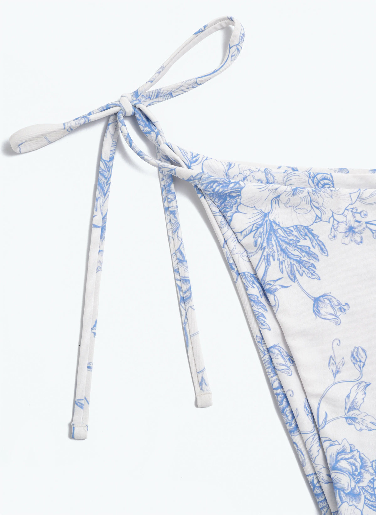 Floral Print Bikini Set With Sarong Skirt