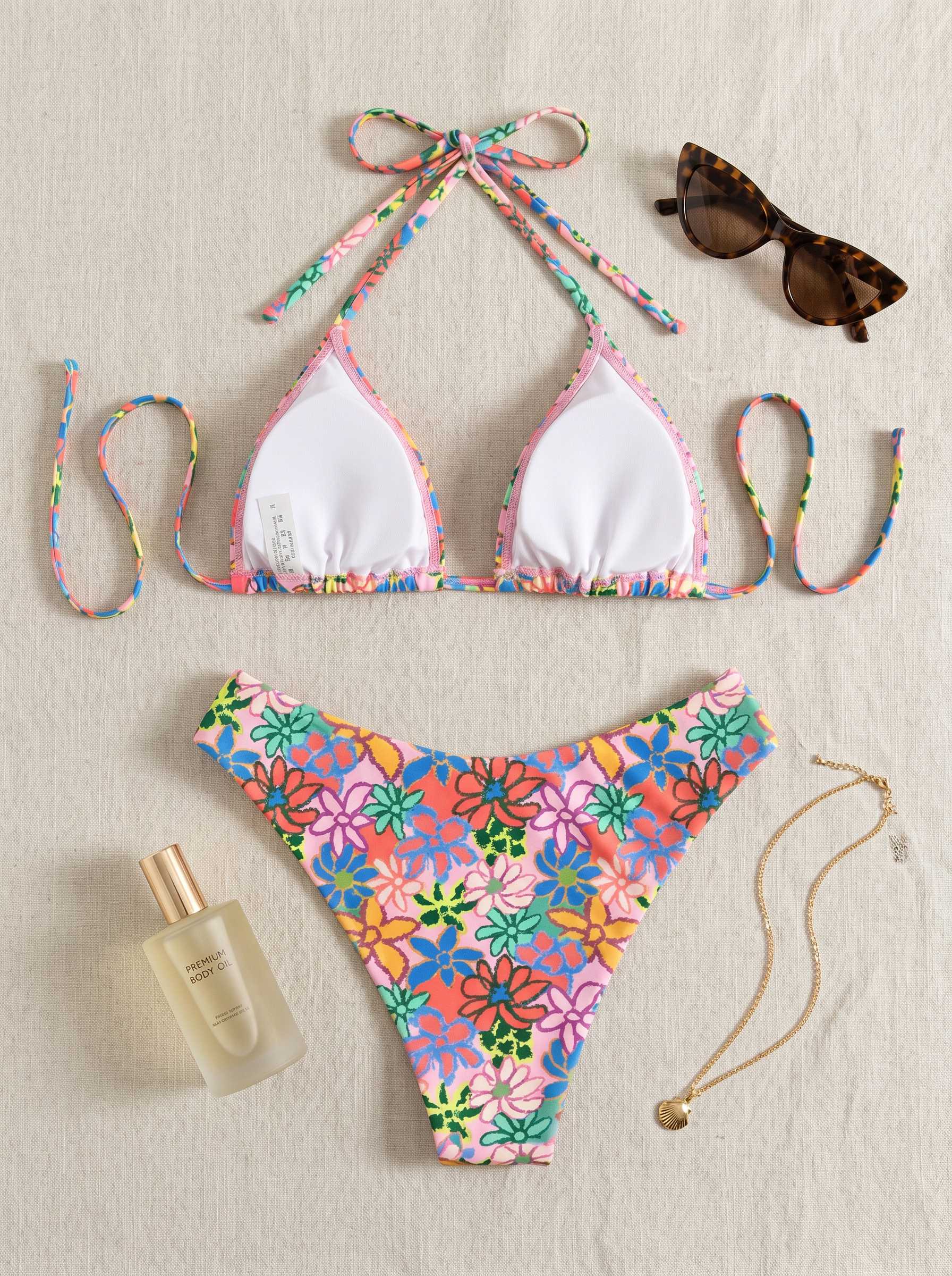 floral-print-halter-neck-tie-up-two-pieces-bikini-set– Beacheers