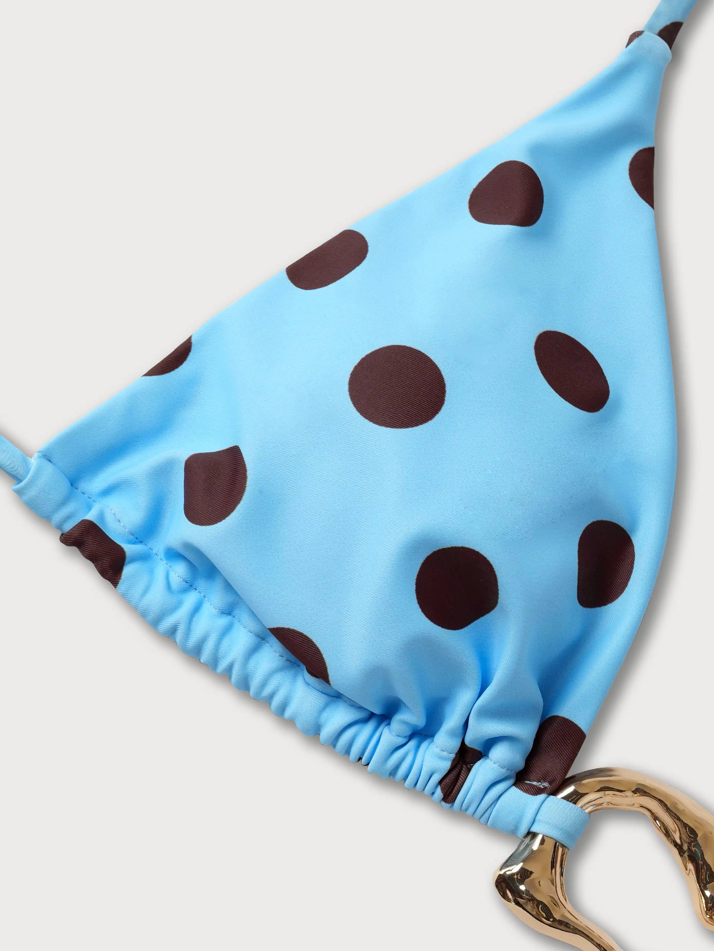 Polka Dot Bikini Set with Shorts 3 Piece Swimsuit