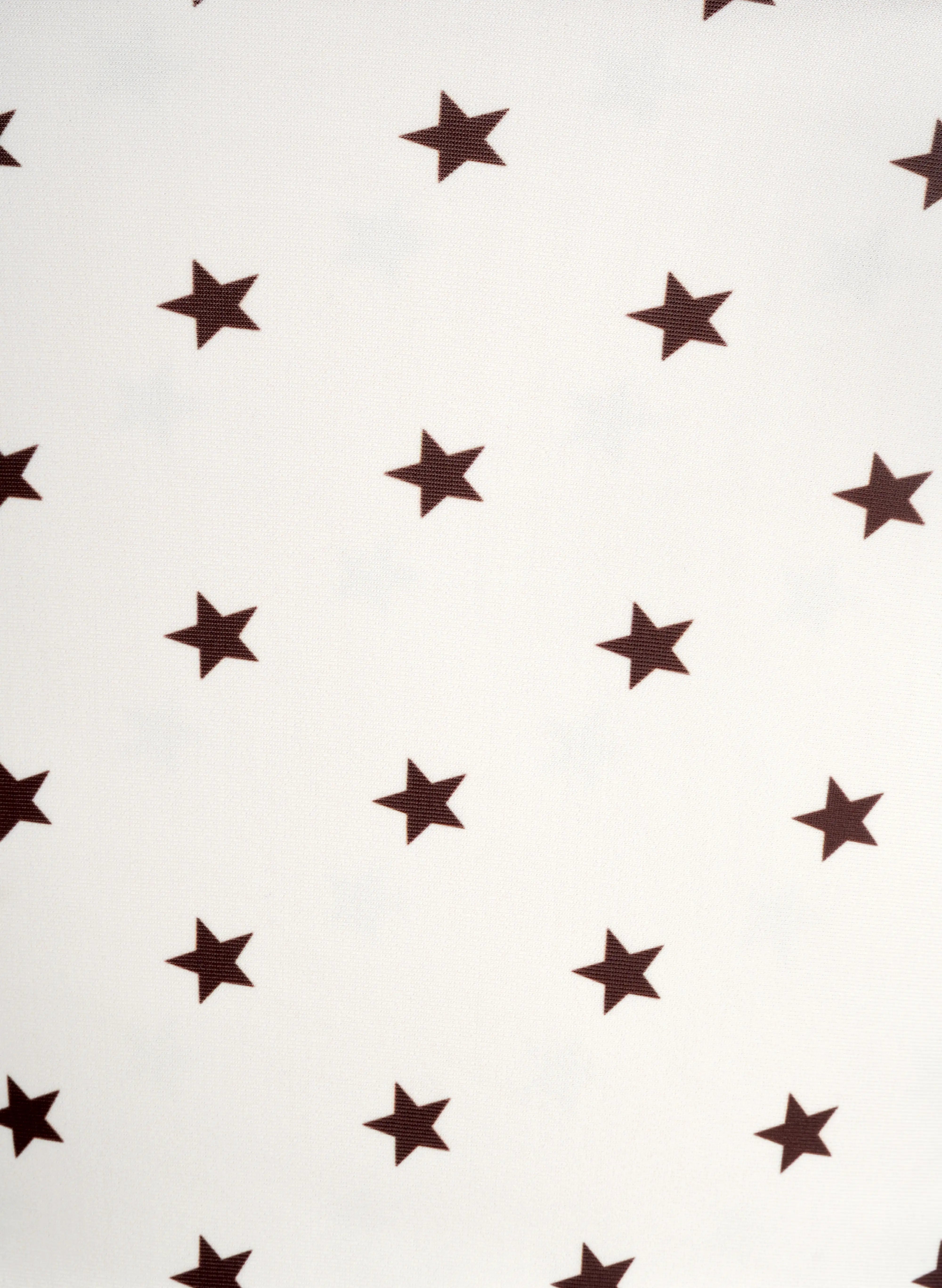 Saint‑Tropez Star Print Halter Tankini Set - Cream Latte