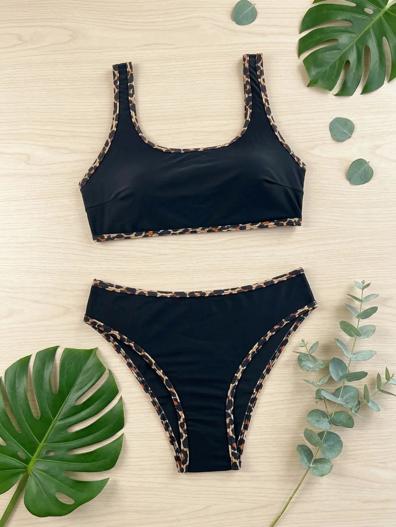 Solid Color Casua Bikini Sets