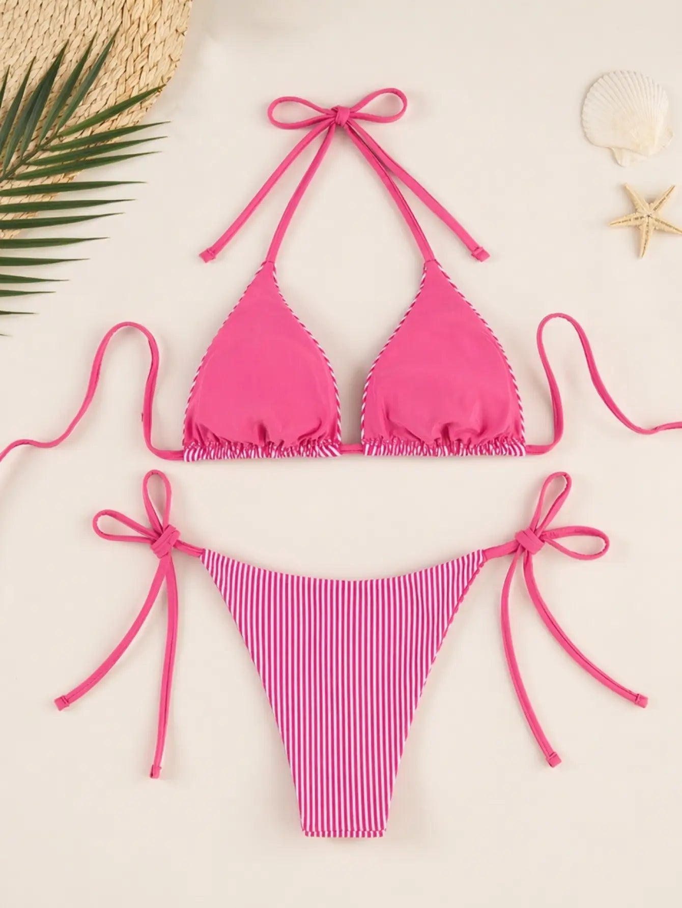 Strap Twist Side High Cut Bikinis
