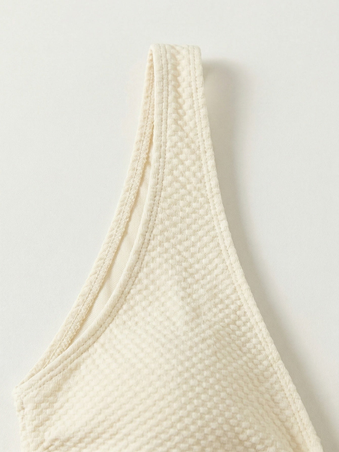 Textured Tie Front Cut Out One Piece Swimsuit | Beacheers