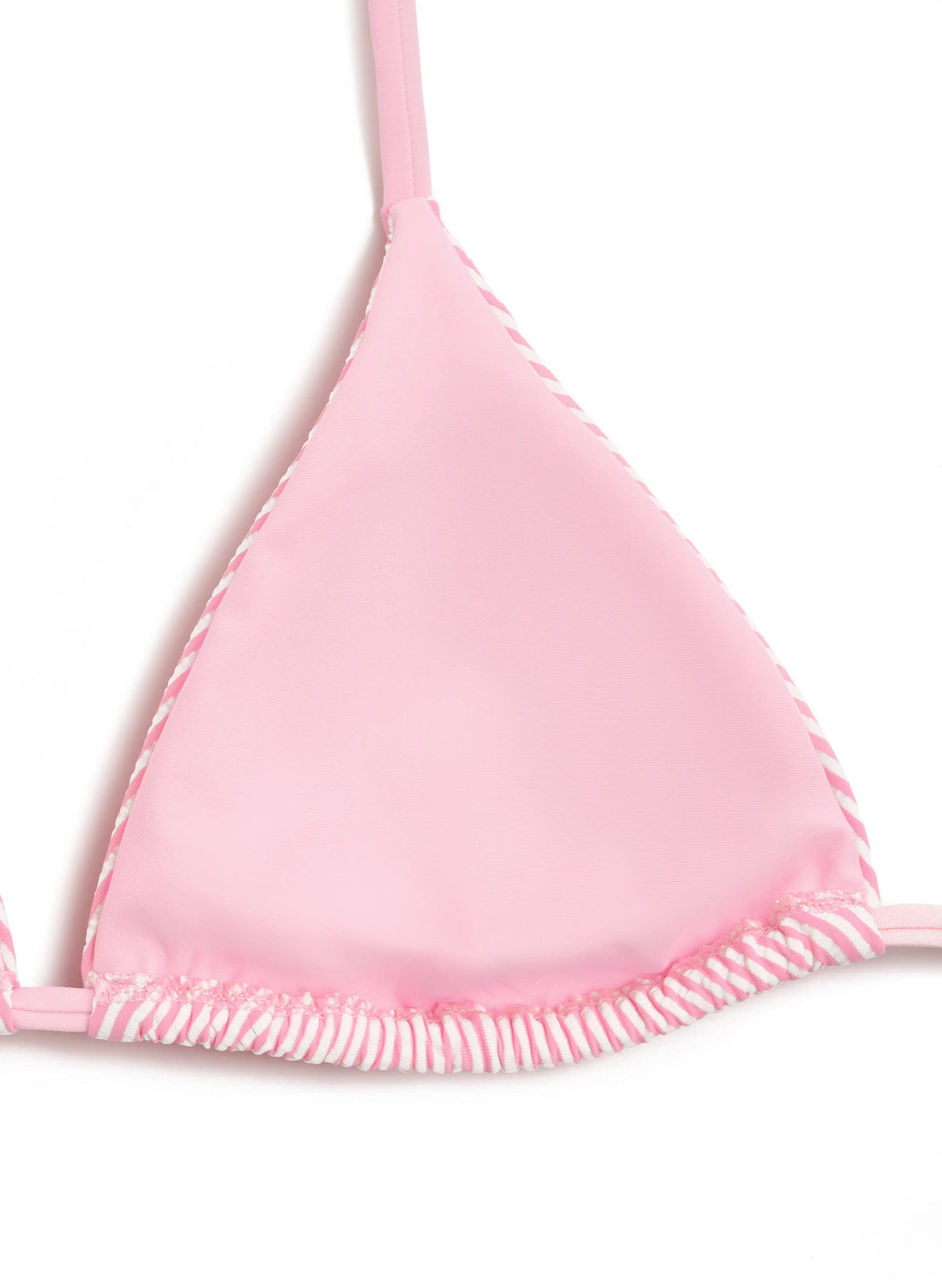 Zara Crinkle Stripe Halter Side Tie Bikini Set