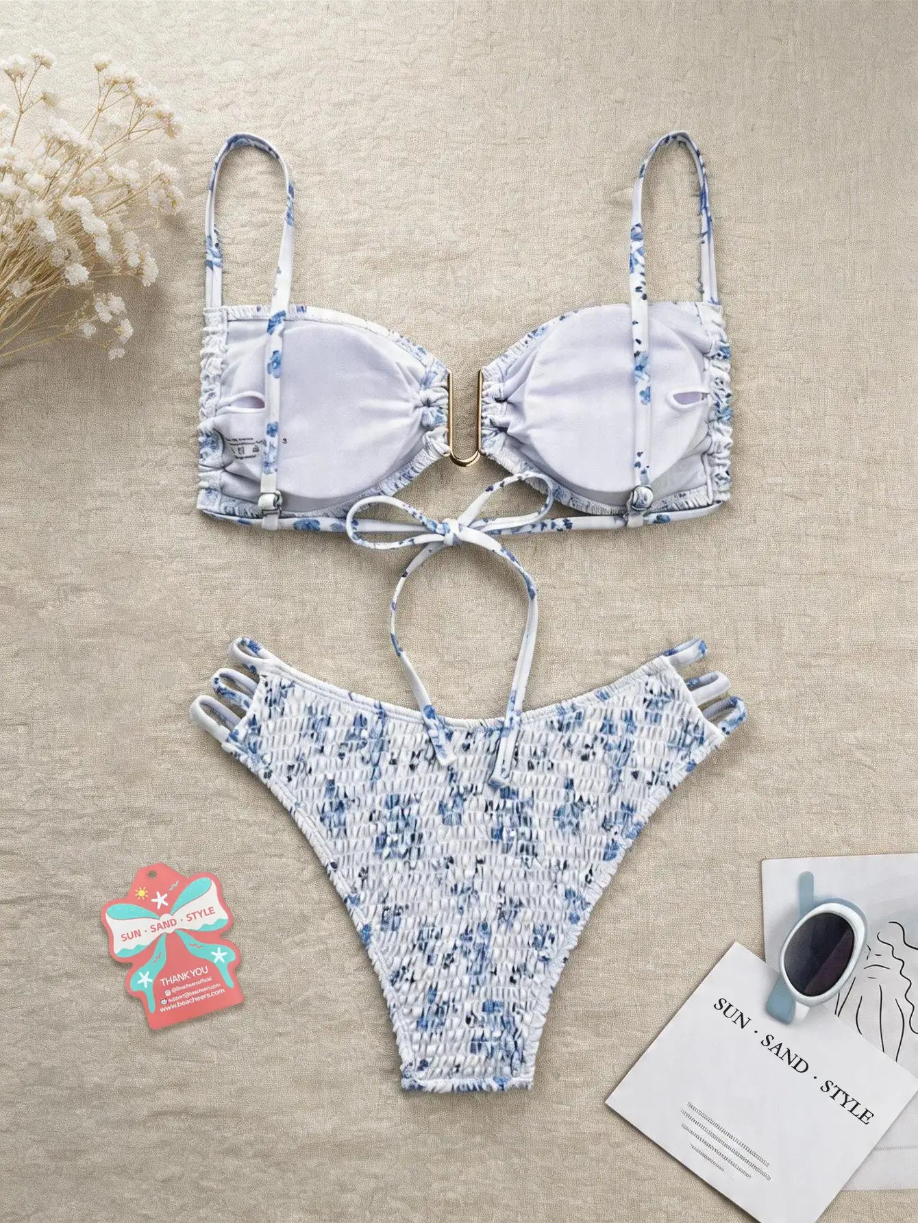 Floral Print 2 Piece Bikini Set